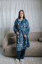 Snuggs Blanket Robe Snow Mountains Blue